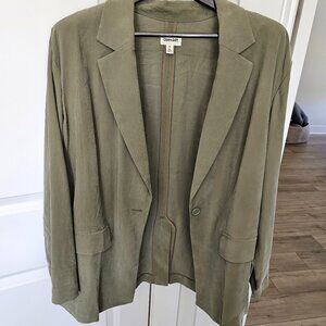 Open Edit Olive Relaxed Blazer | Size XL | NWT